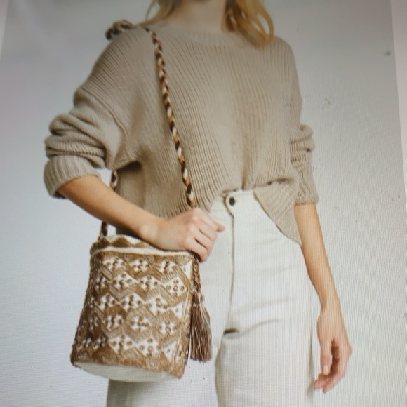 Sam Edelman Abela Beaded Bucket Bag - Picture 1 of 10